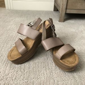 Blowfish Nude Platform Sandal